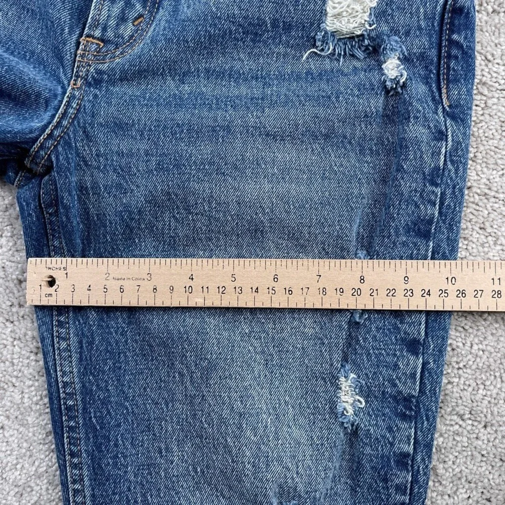 Abercrombie and Fitch‎ Jeans Womens 6 Short Blue Skinny High Rise Distressed